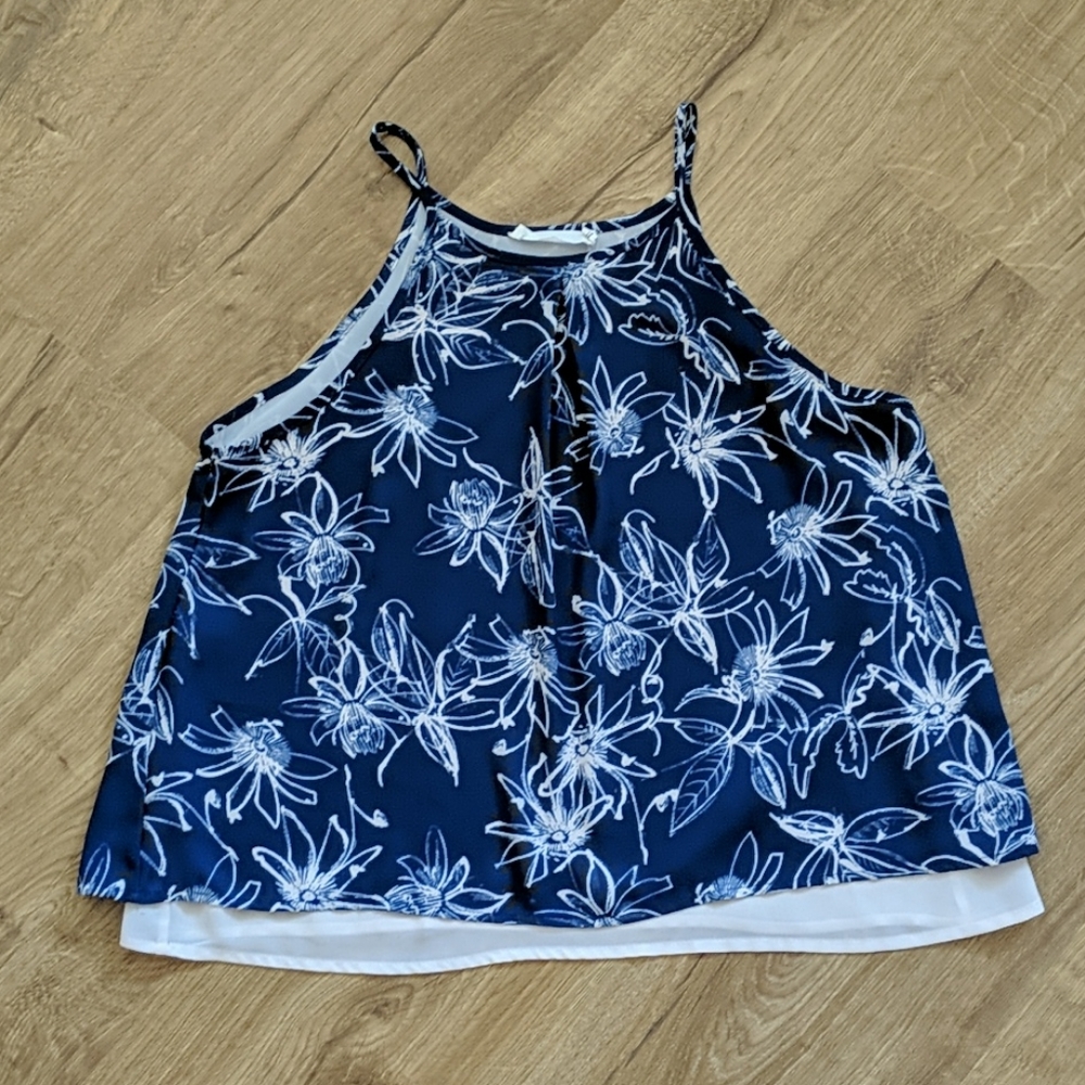 Lush floral print tank top